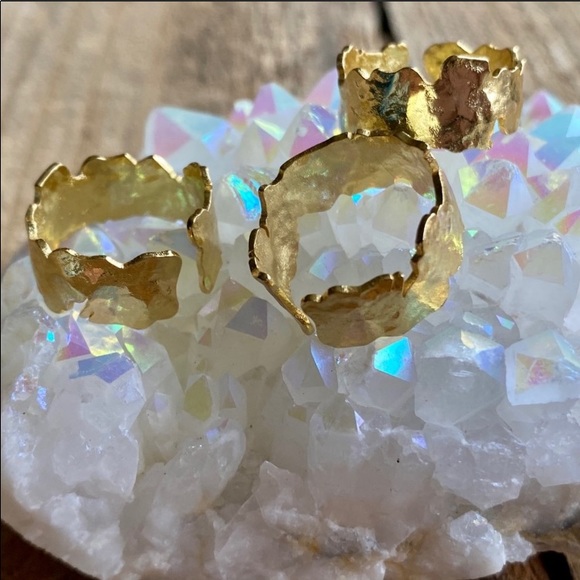 SALE: 🌟18 K gold leaf ring - Picture 6 of 13